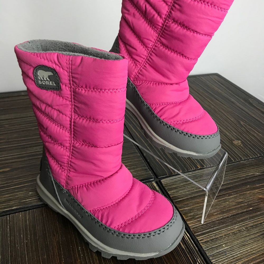 Sorel Youth Whitney Pink Ice / Quarry Winter Boot
